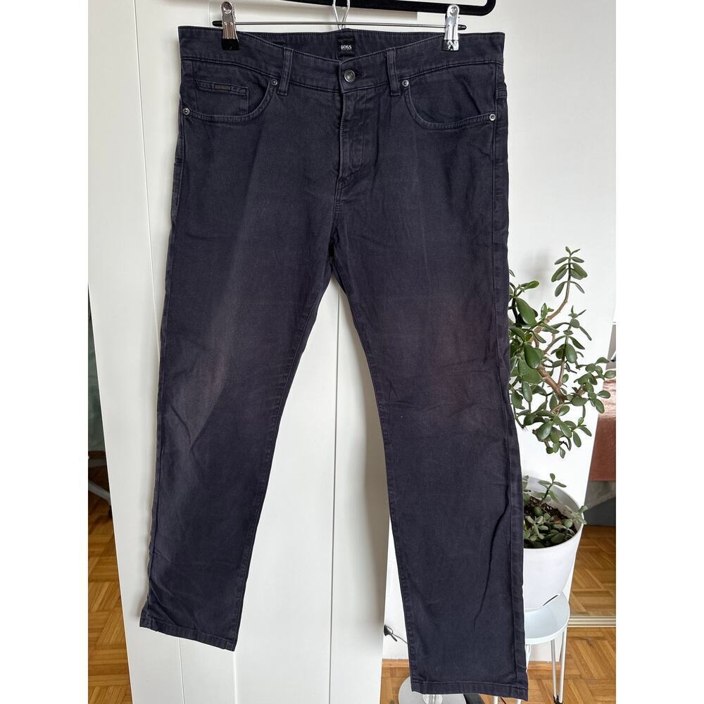BOSS Hugo Boss Men's Navy/Black Stretch Jeans, 33/32, GUC